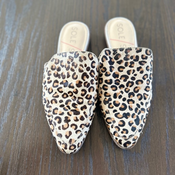 Sole Society mules flats cheetah print - Picture 2 of 7